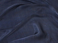 Modal Satin Fabric by the Yard | Digital Printed Modal Satin Dress Fabric | Deep Indigo Print