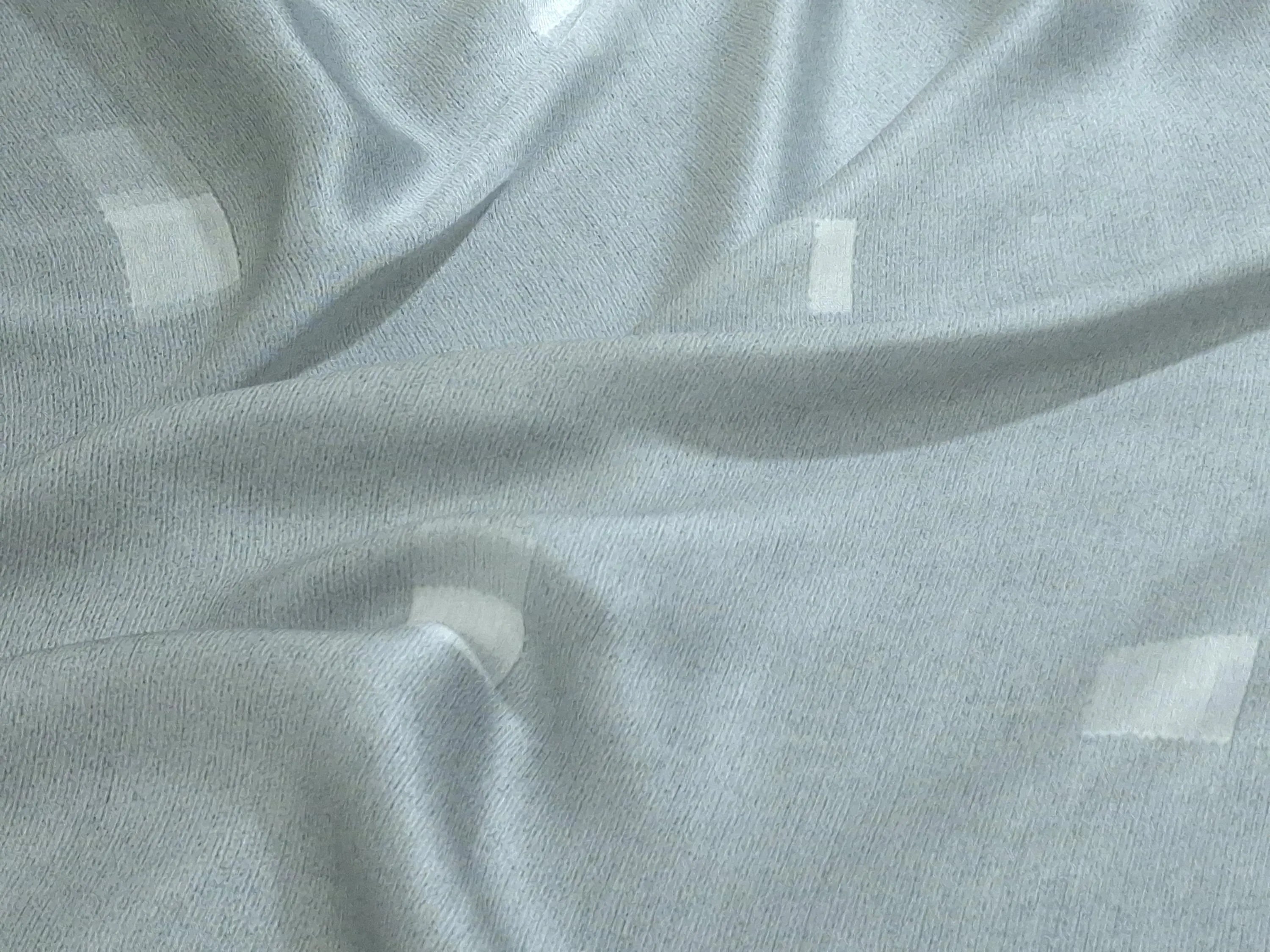 Modal Satin Fabric by the Yard | Digital Printed Modal Satin Dress Fabric | Frost Squares Print