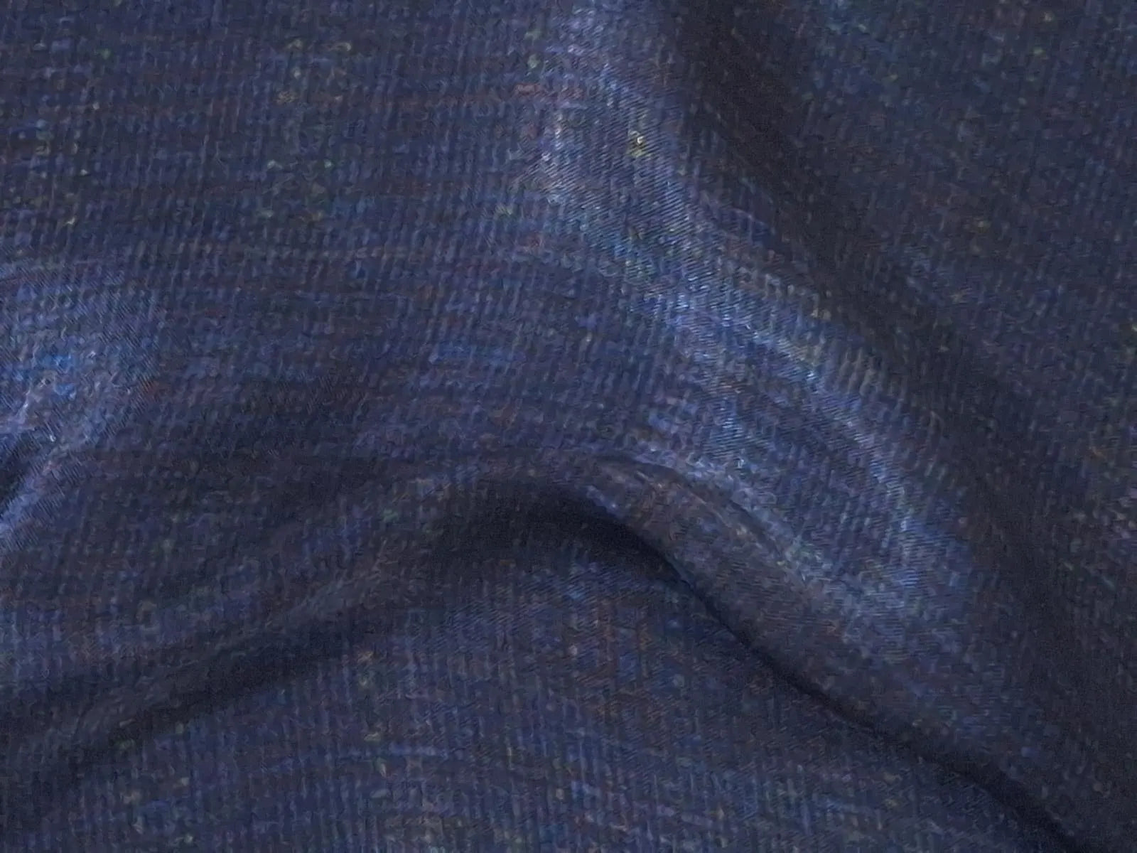 Modal Satin Fabric by the Yard | Digital Printed Modal Satin Dress Fabric | Deep Indigo Print