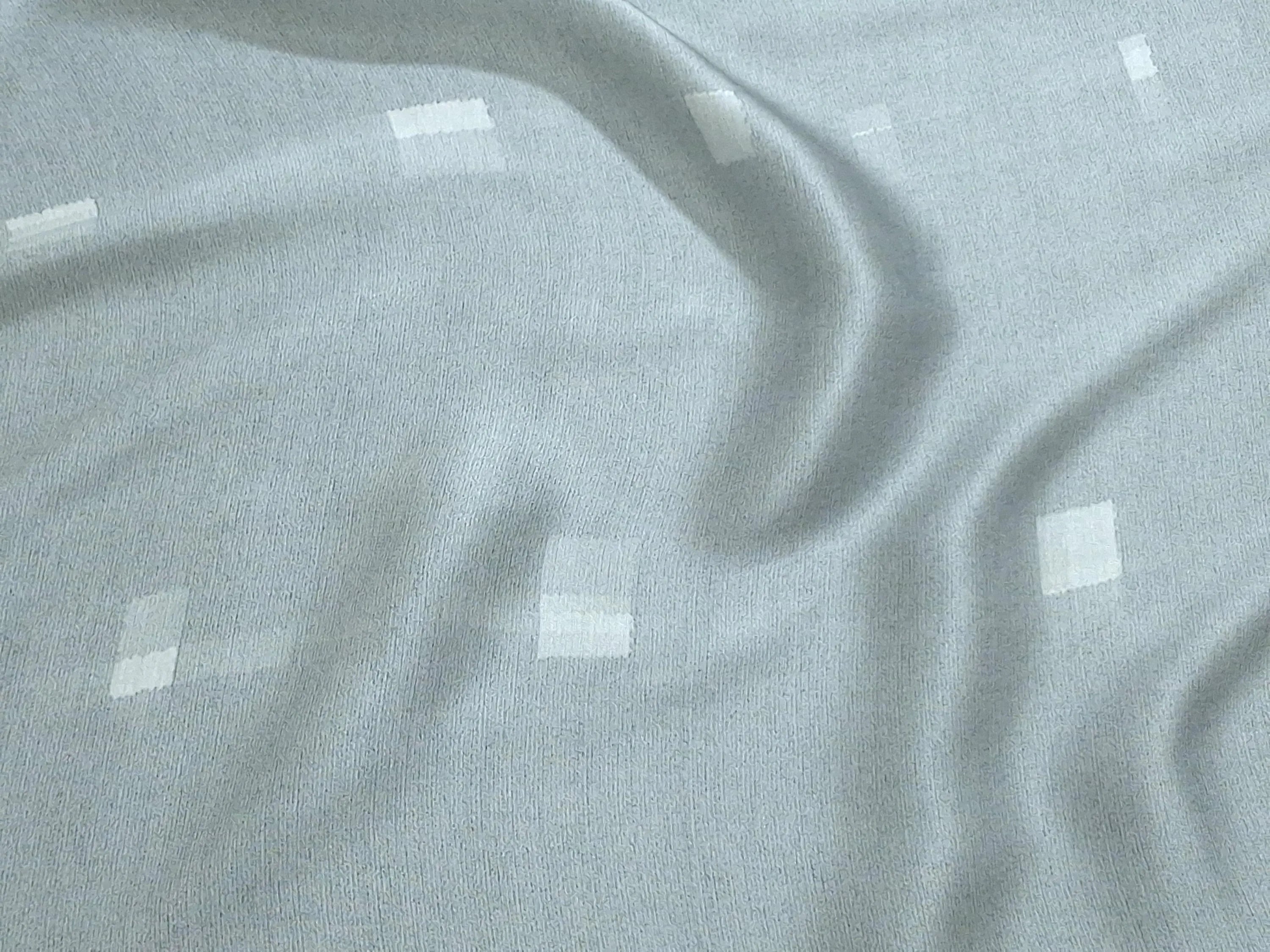 Modal Satin Fabric by the Yard | Digital Printed Modal Satin Dress Fabric | Frost Squares Print