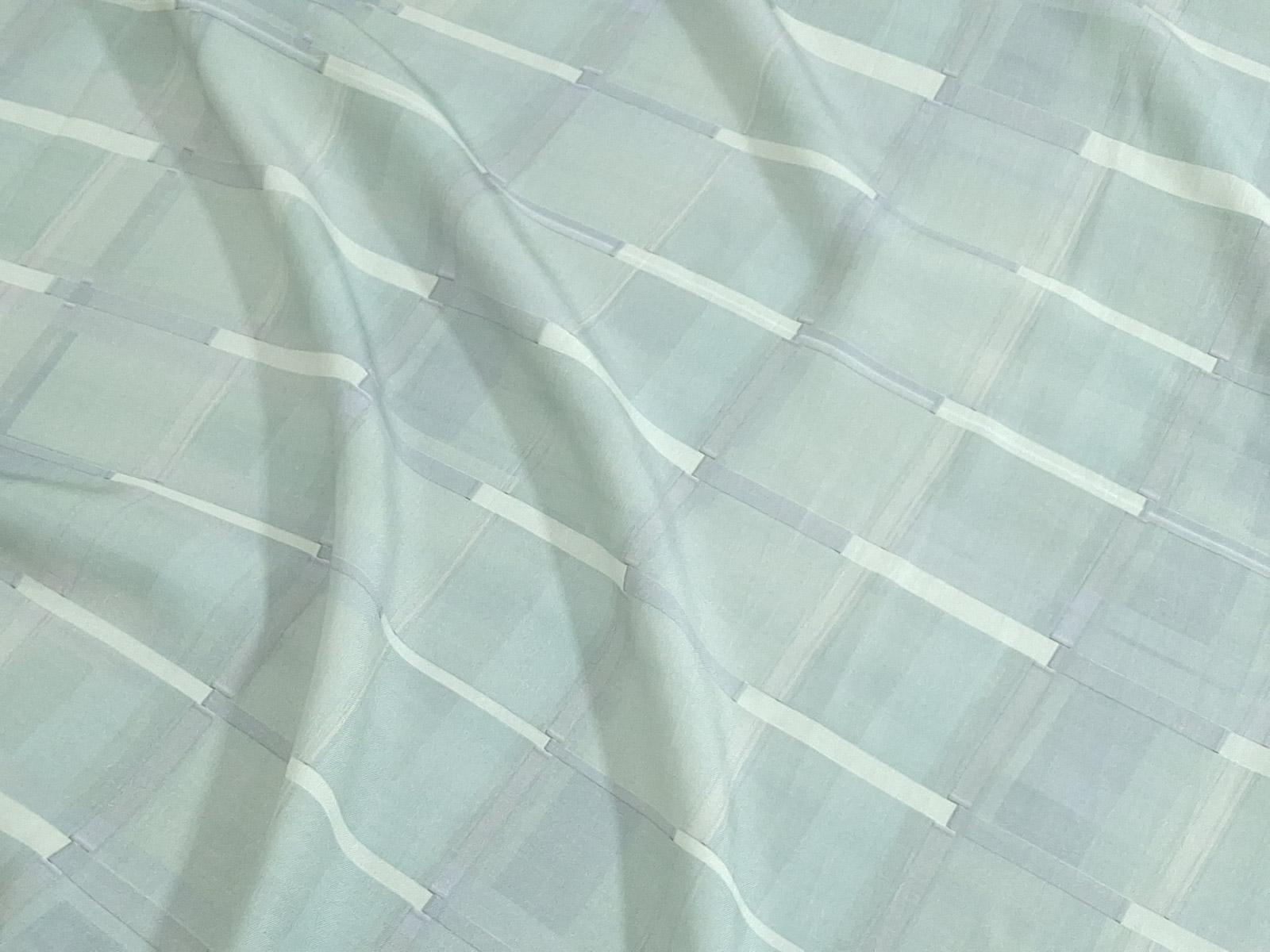 Tencel Fabric by the Yard | Digital Printed Tencel Dress Fabric | Silver Stripes Print